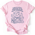 Facial Expressions Kitten T-shirt — Light Pink