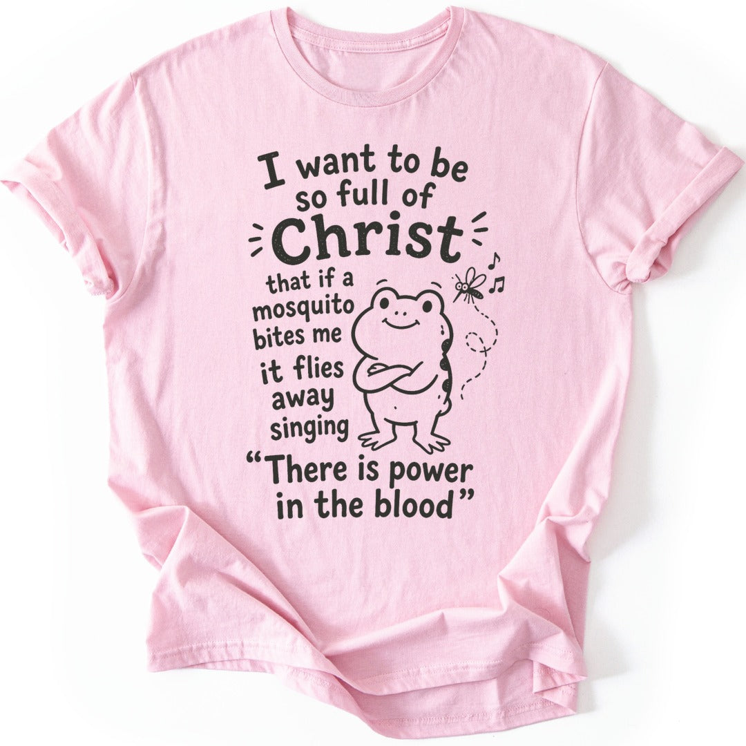 Mosquito Frog T-shirt — Light Pink