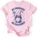 Overthinker Gnome T-shirt — Light Pink
