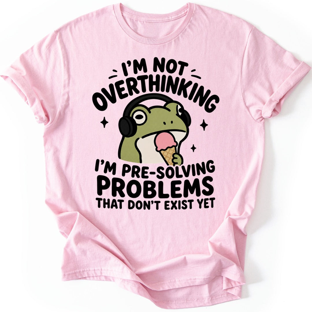 Ice Cream Frog T-shirt — Light Pink