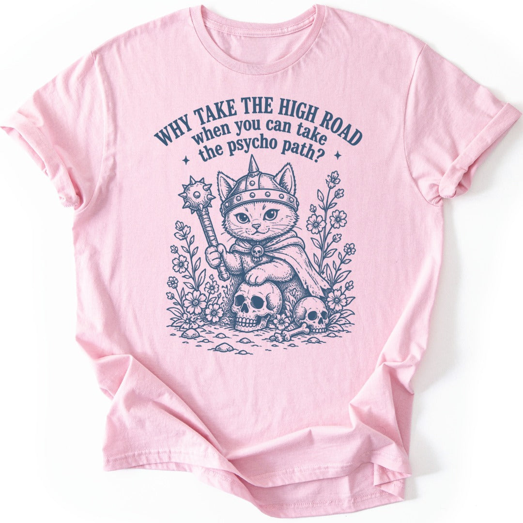 Psycho Path T-shirt — Light Pink