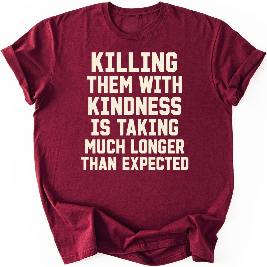 Killing Kindness T-shirt — Maroon