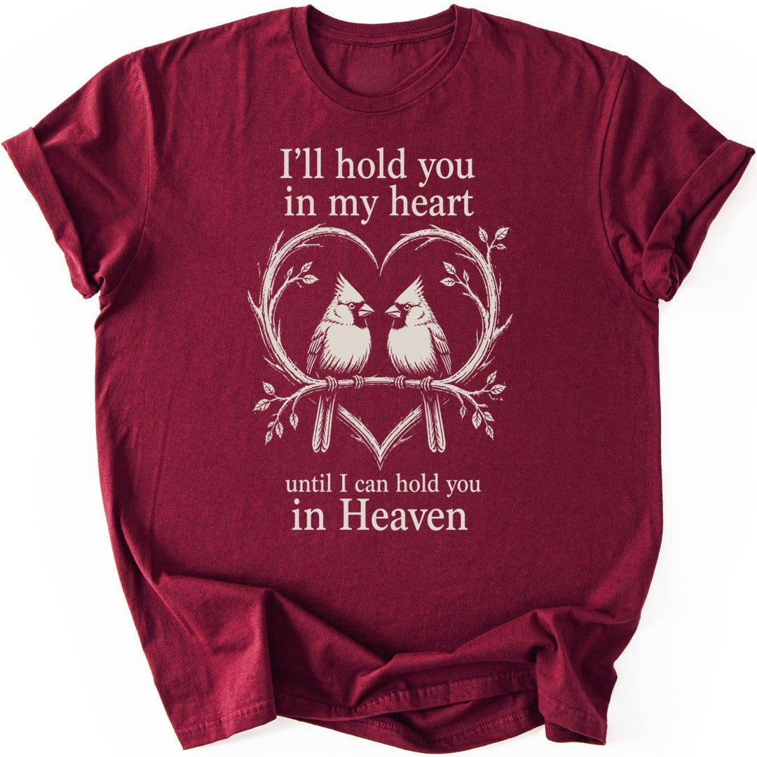 Cardinal Heart T-shirt — Maroon