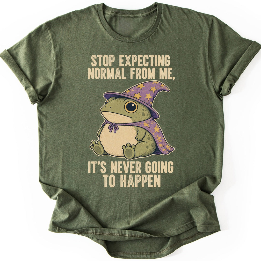 Never Normal Toad T-shirt — Military Green
