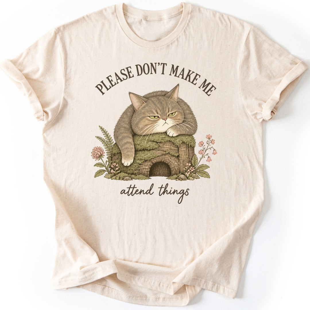 Attend Things T-shirt — Natural