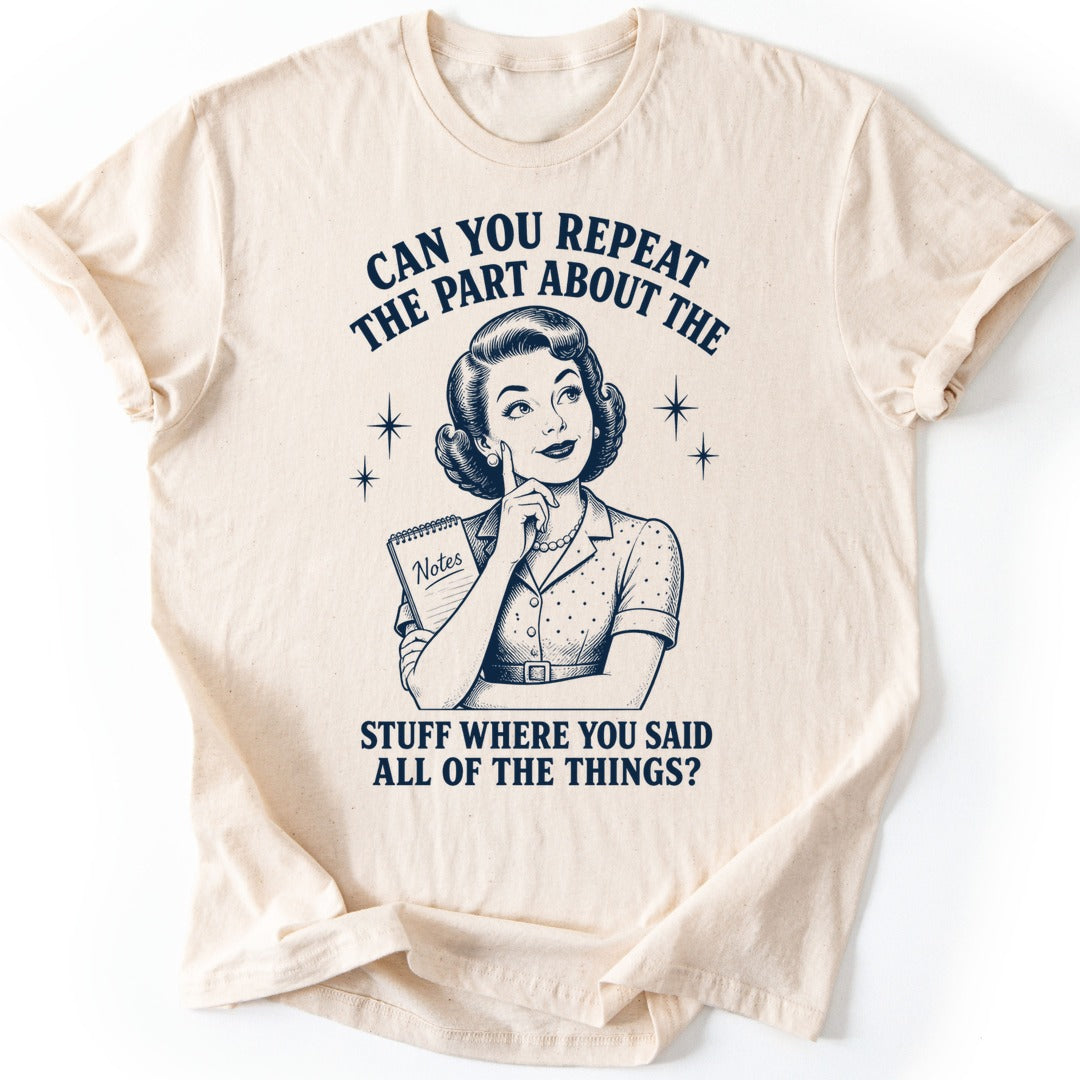 Repeat That T-shirt — Natural