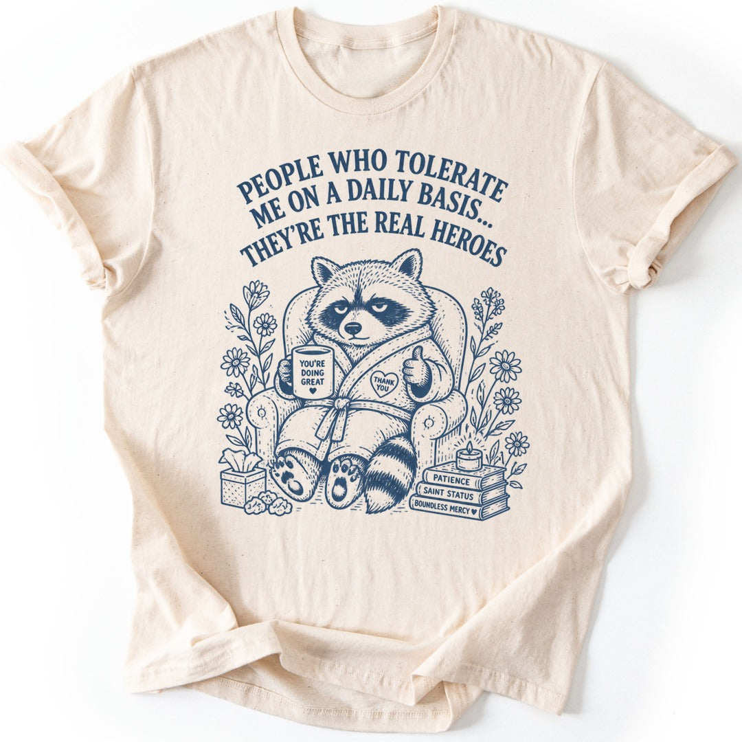 Robe Raccoon T-shirt — Natural