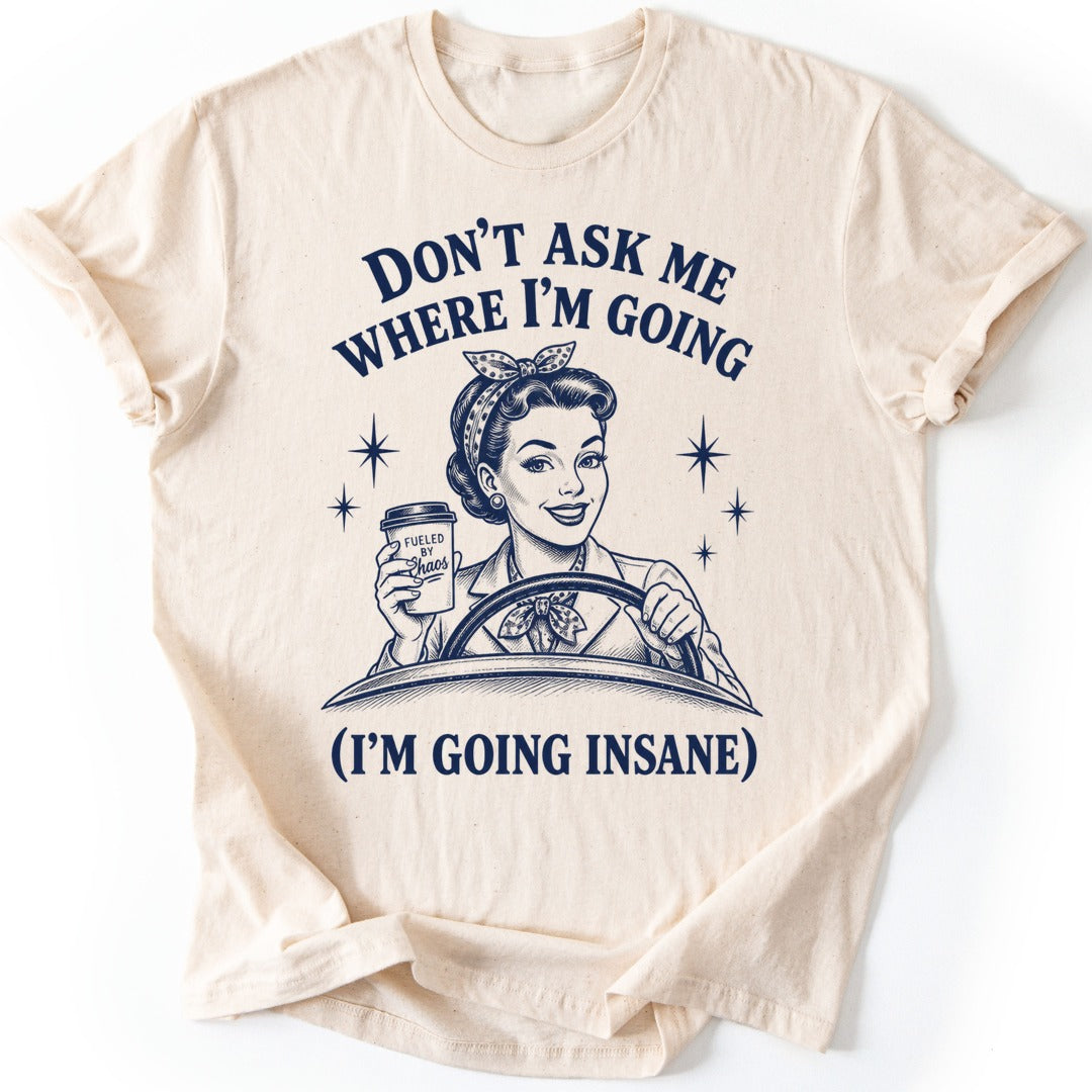 Retro Driver T-shirt — Natural