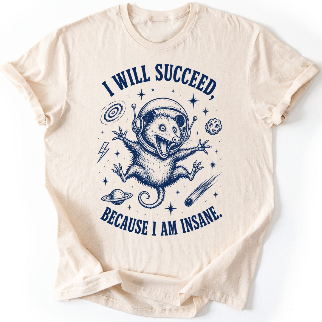 Space Possum T-shirt — Natural