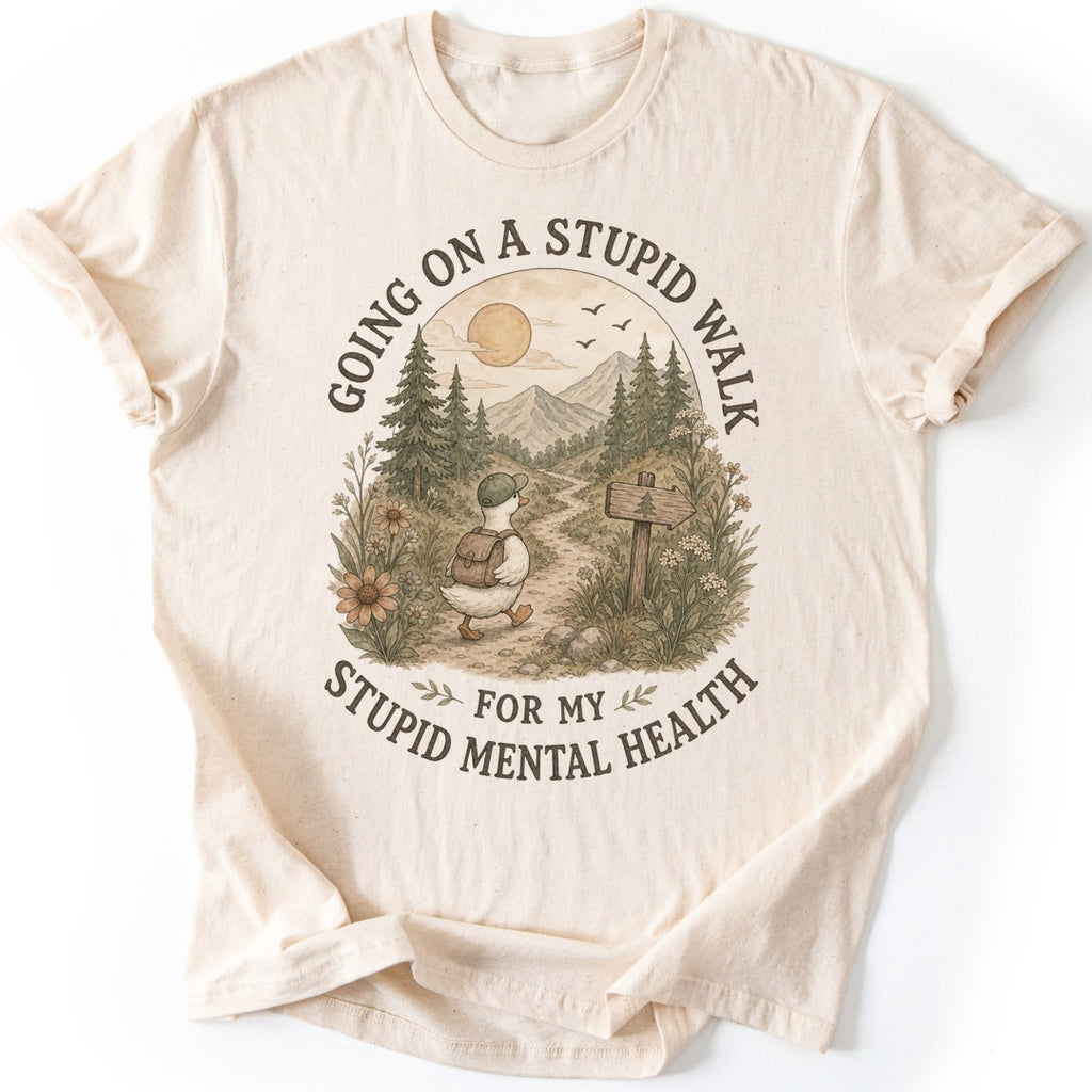 Stupid Walk T-shirt — Natural