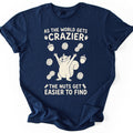 Crazy Squirrel T-shirt — Navy