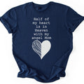 Angel Mom Heart T-shirt — Navy