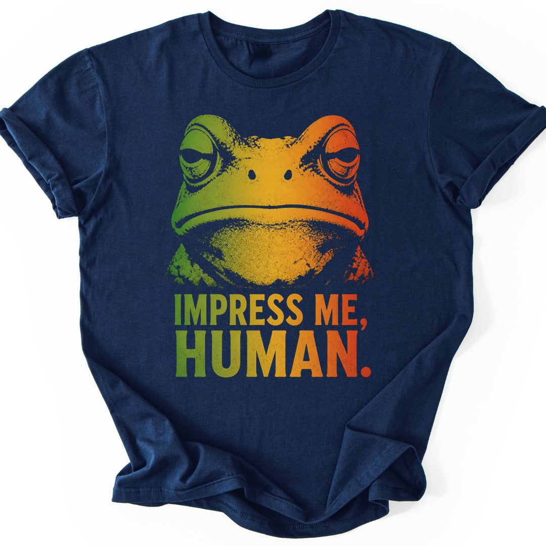Grumpy Frog T-shirt — Navy