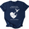 Winged Puzzle Heart T-shirt — Navy