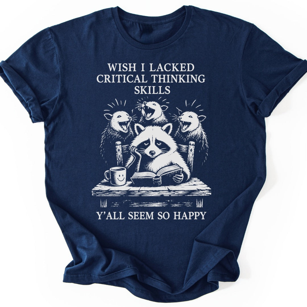 Critical Thinking T-shirt — Navy