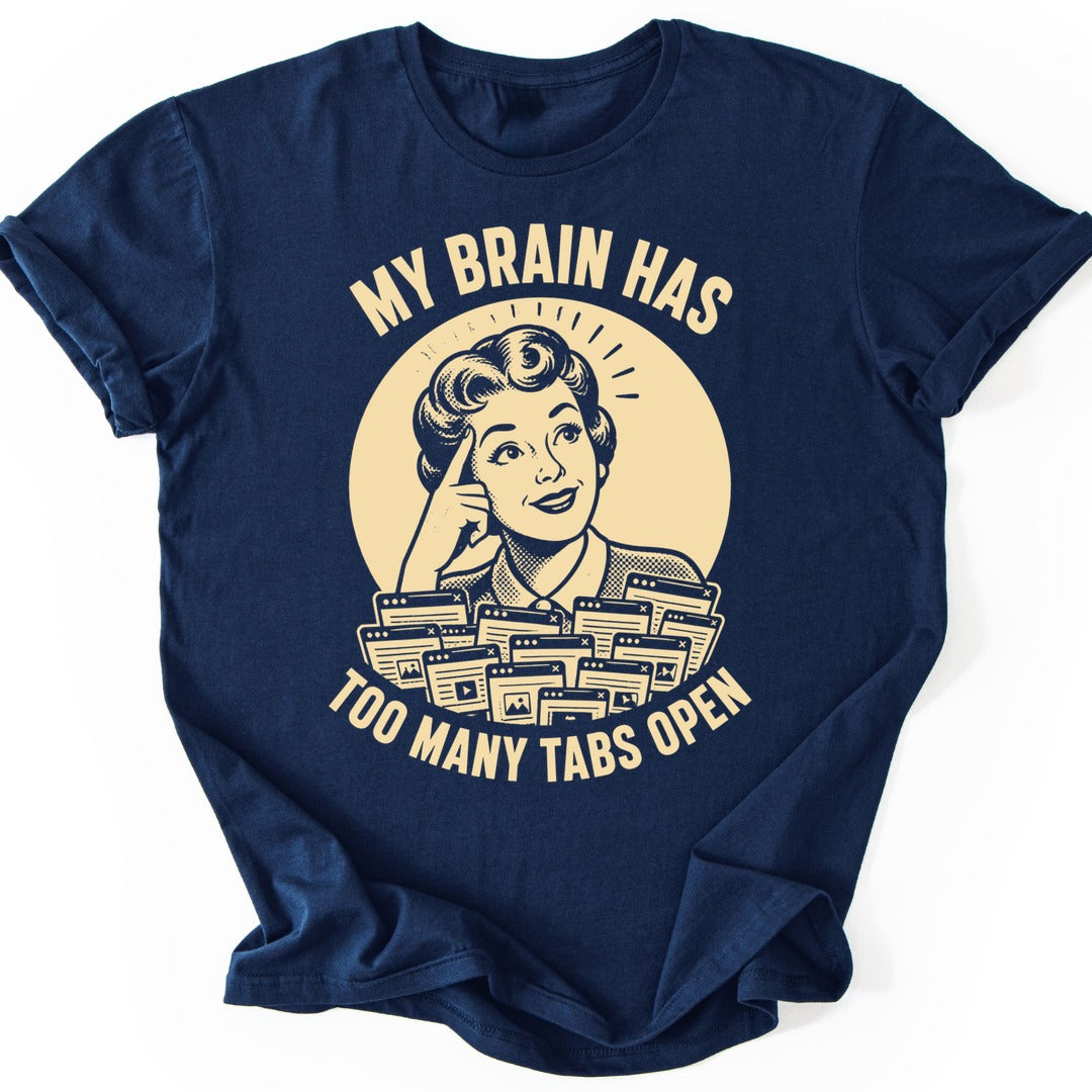 Too Many Tabs T-shirt — Navy