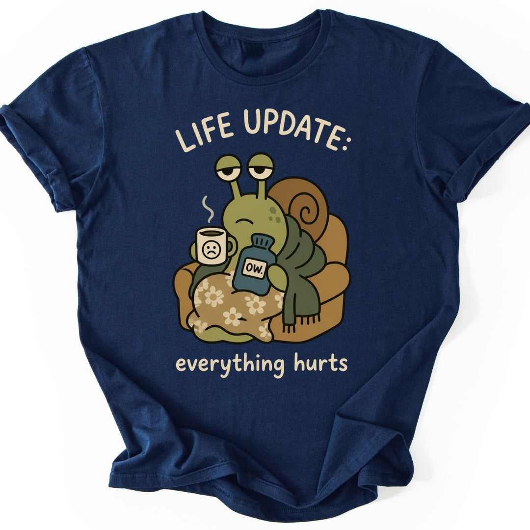 Everything Hurts T-shirt — Navy