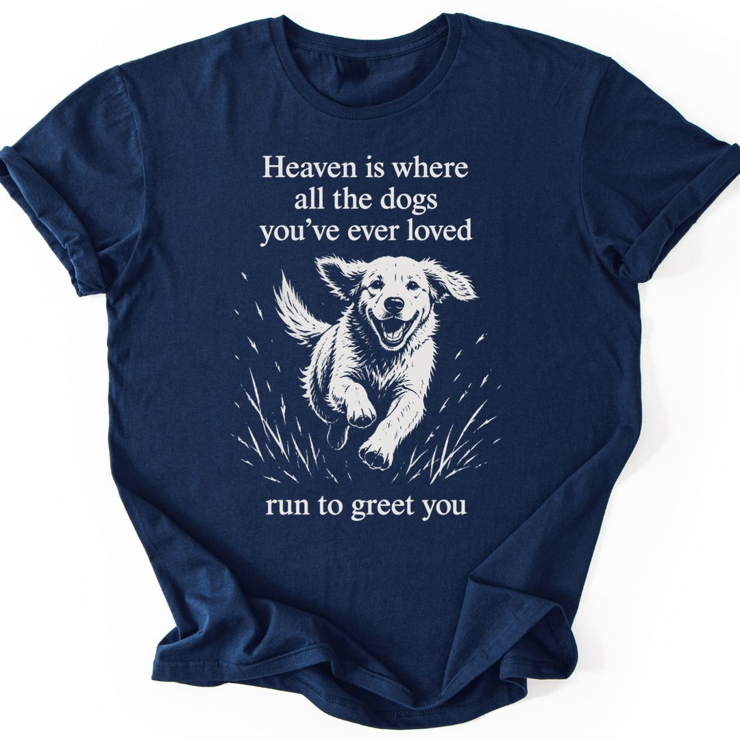 Greeting Dogs T-shirt — Navy