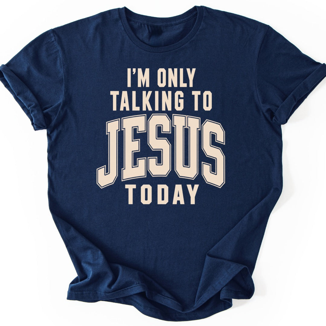 Talking To Jesus T-shirt — Navy