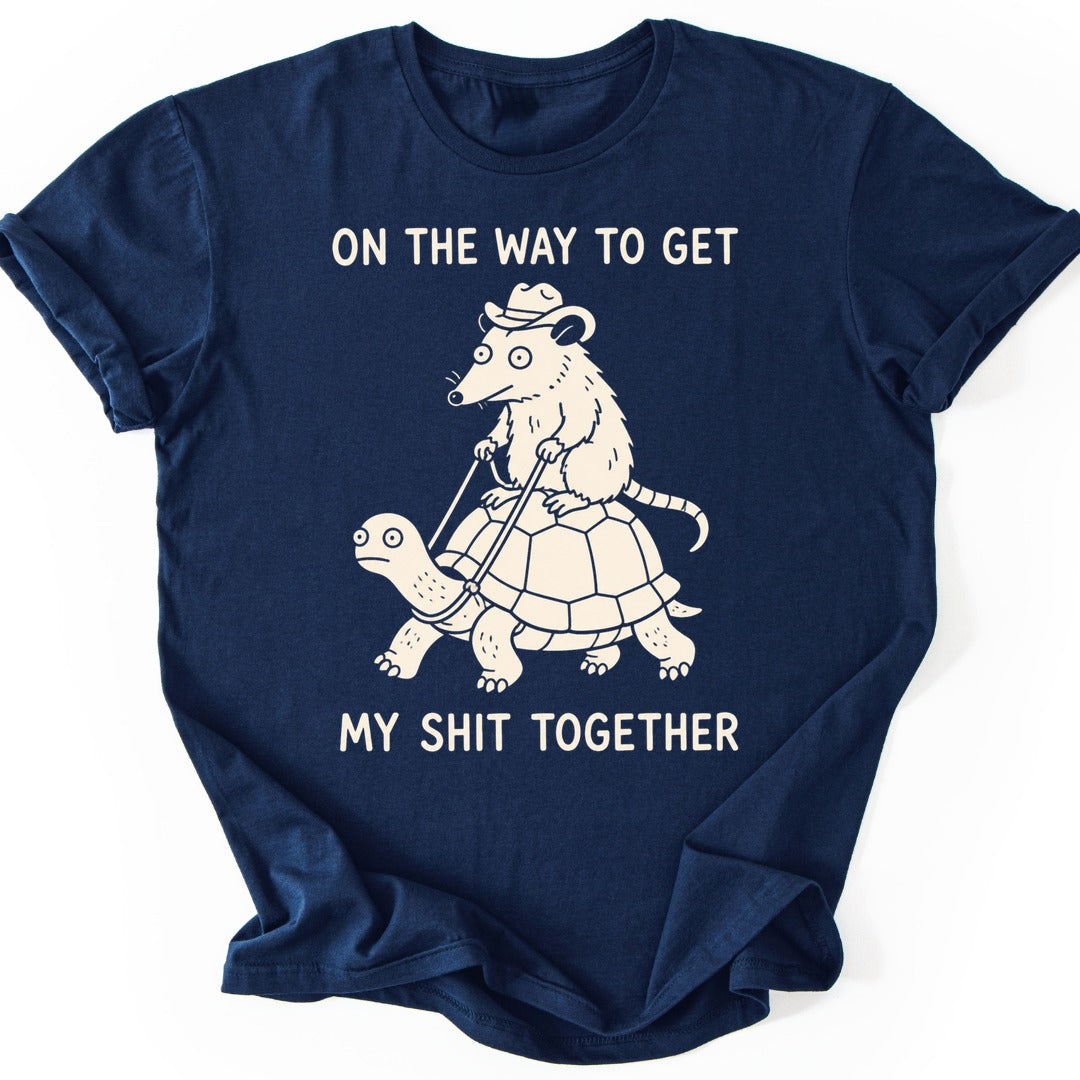 Possum Turtle T-shirt — Navy