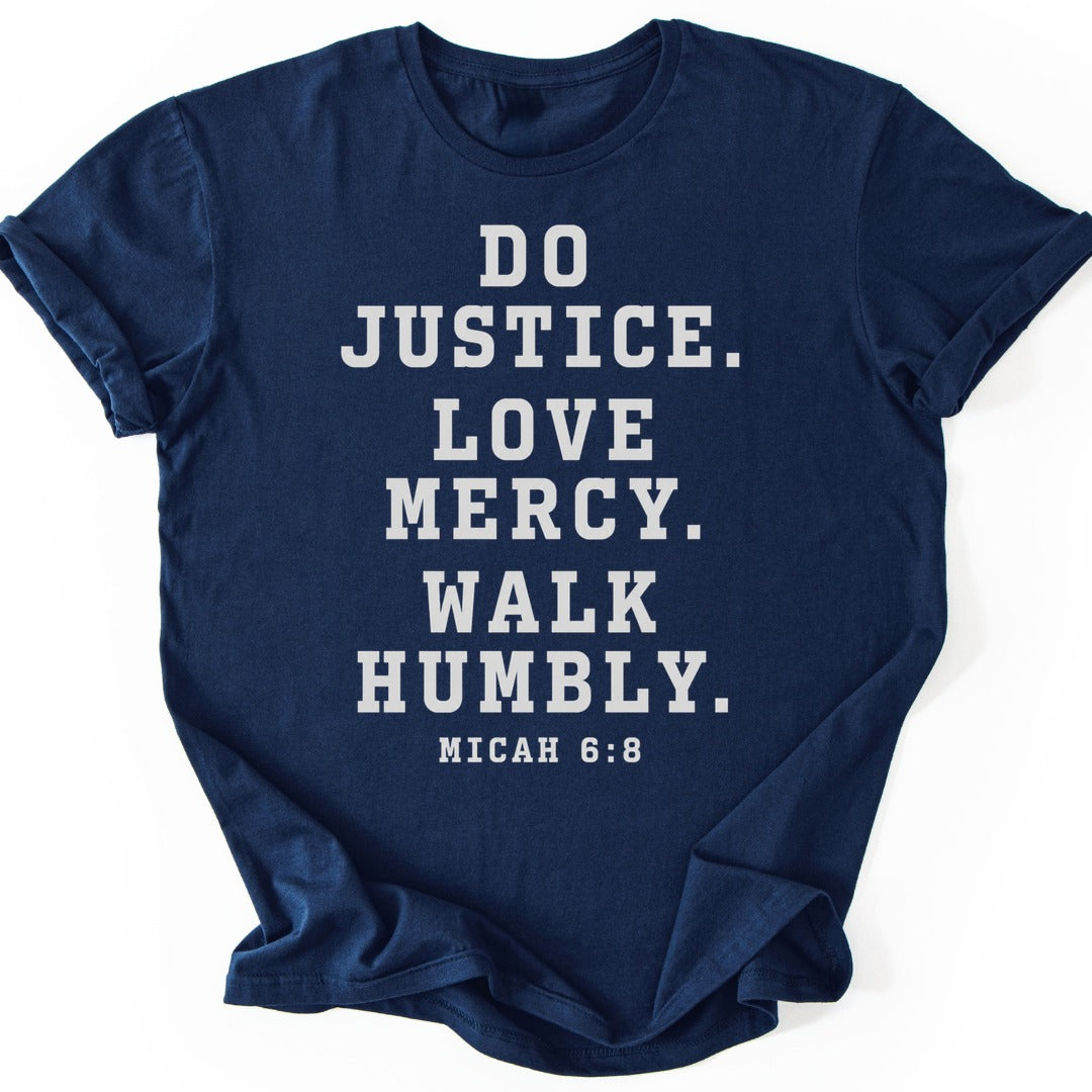 Walk Humbly T-shirt — Navy