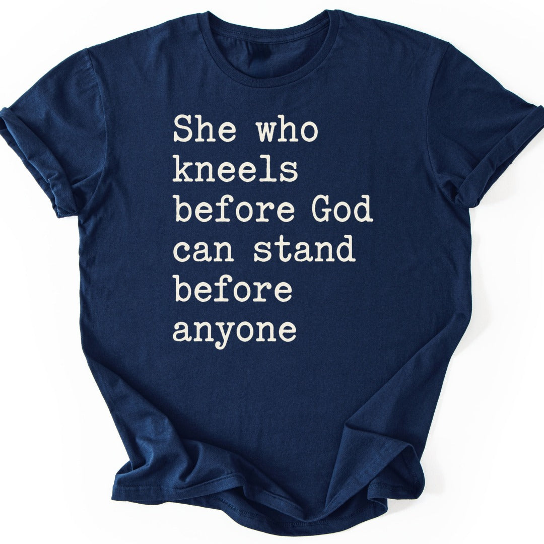 She Who Kneels T-shirt — Navy