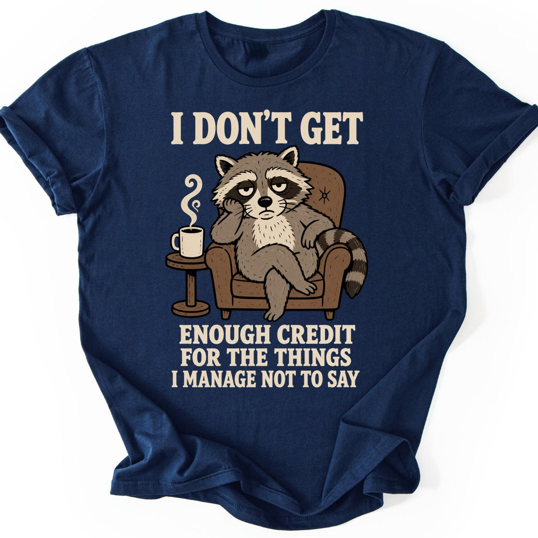 Grumpy Raccoon T-shirt — Navy