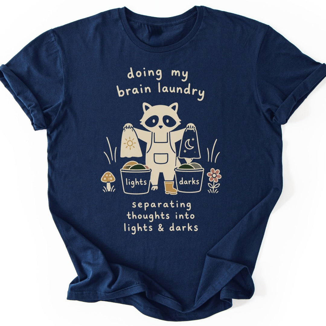 Brain Laundry T-shirt — Navy