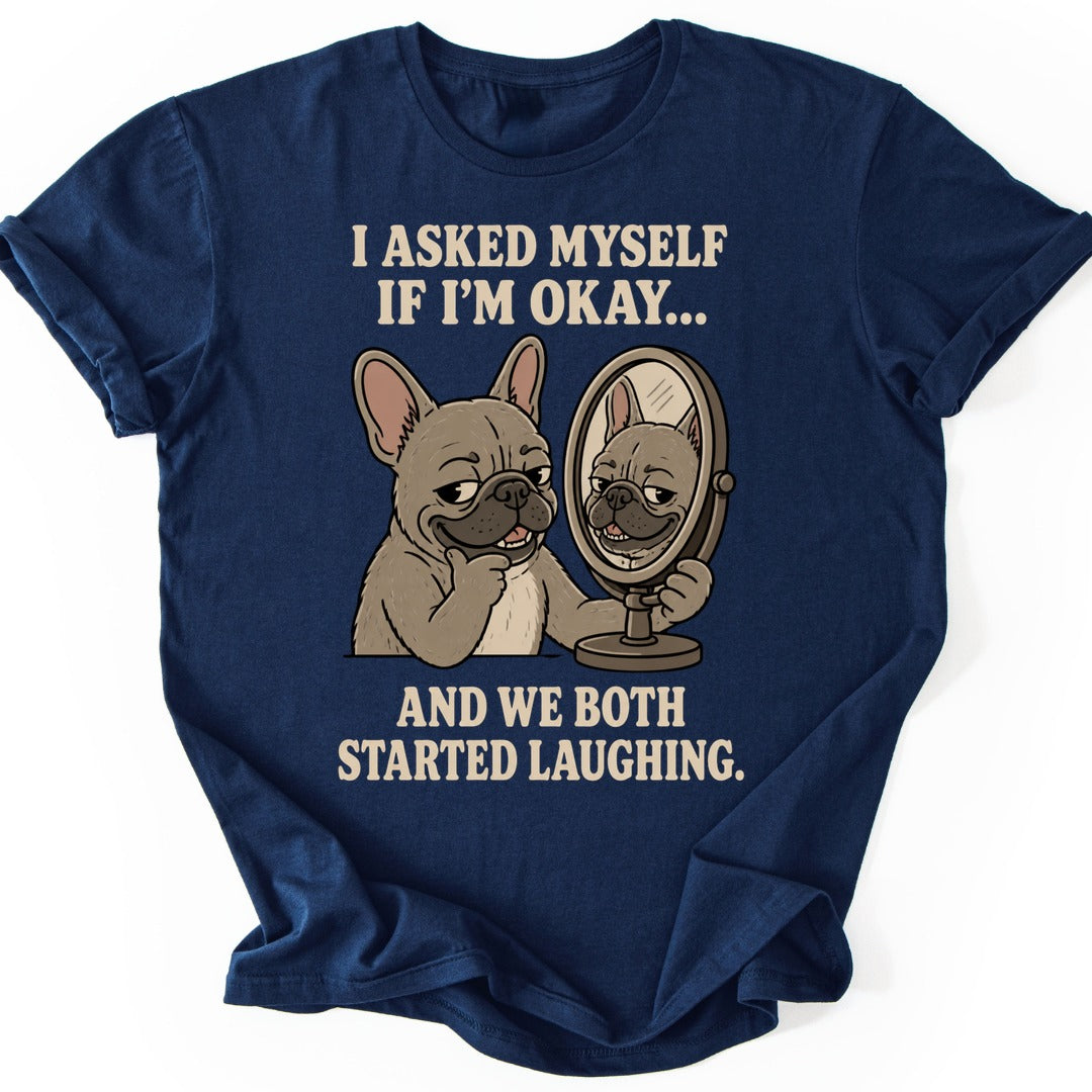 Both Laughing T-shirt — Navy