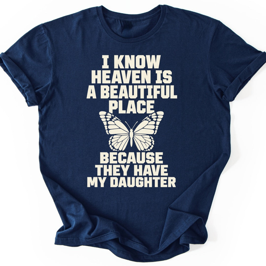 Beautiful Place Daughter T-shirt — Navy