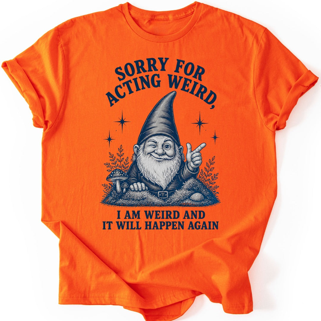 Weird Gnome T-shirt — Orange