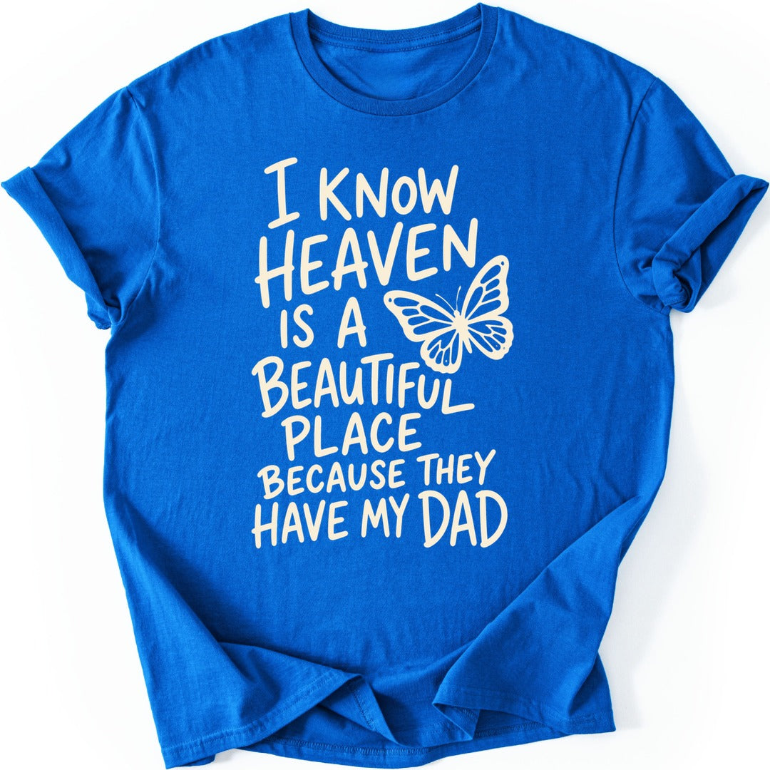 Butterfly Dad T-shirt — Royal
