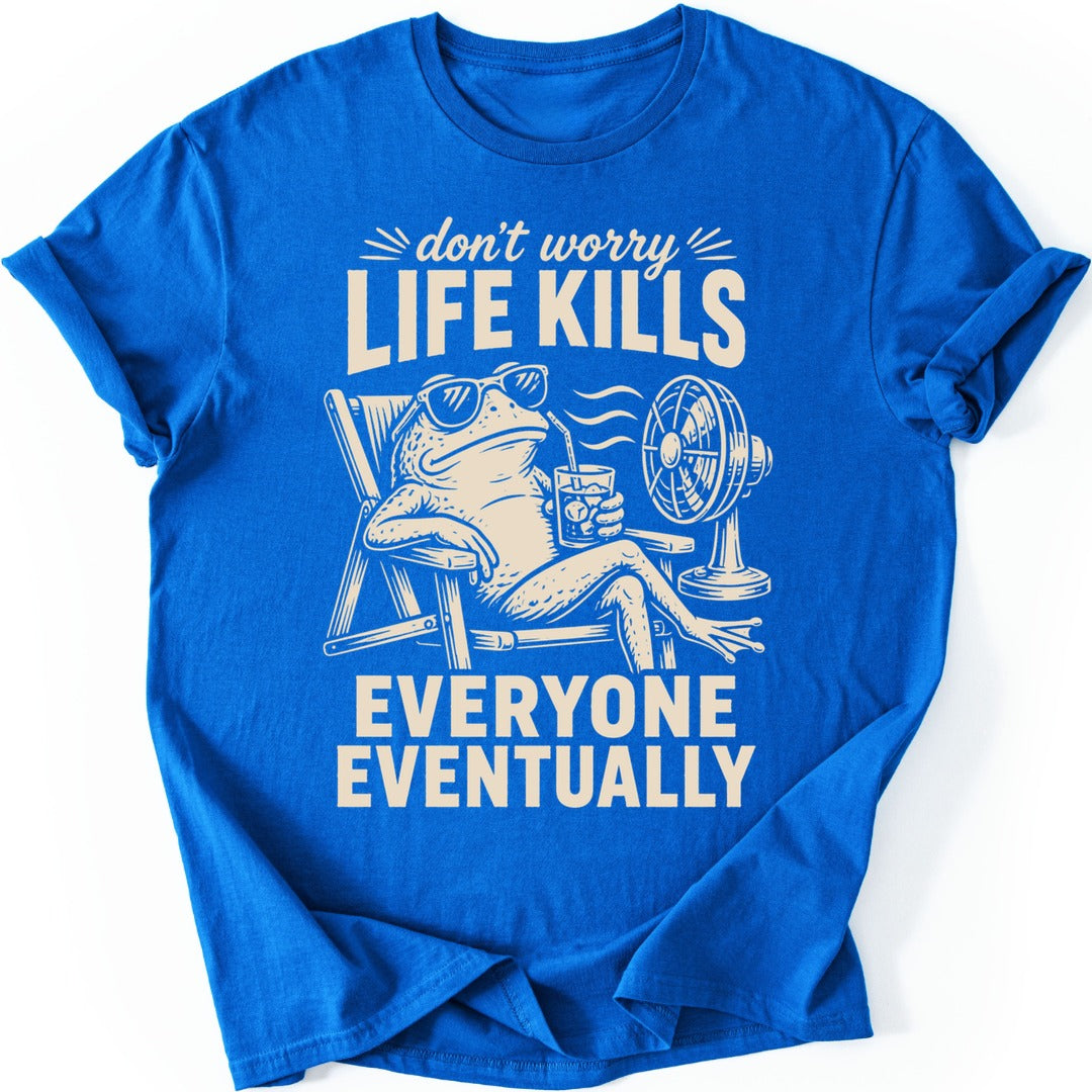 Lounging Frog T-shirt — Royal