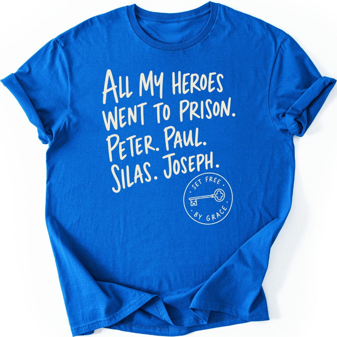Prison Heroes T-shirt — Royal