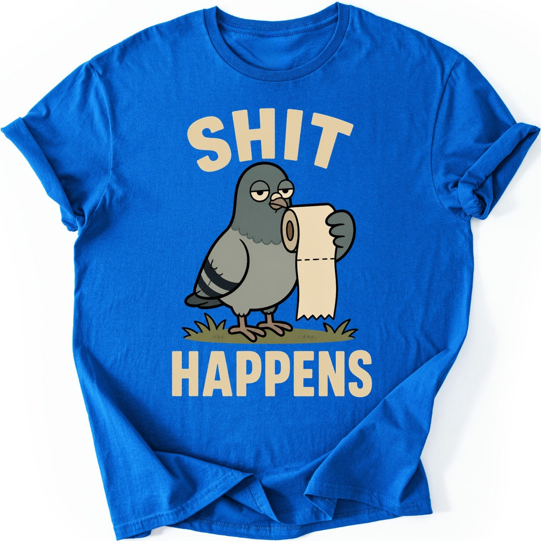 Toilet Paper Pigeon T-shirt — Royal
