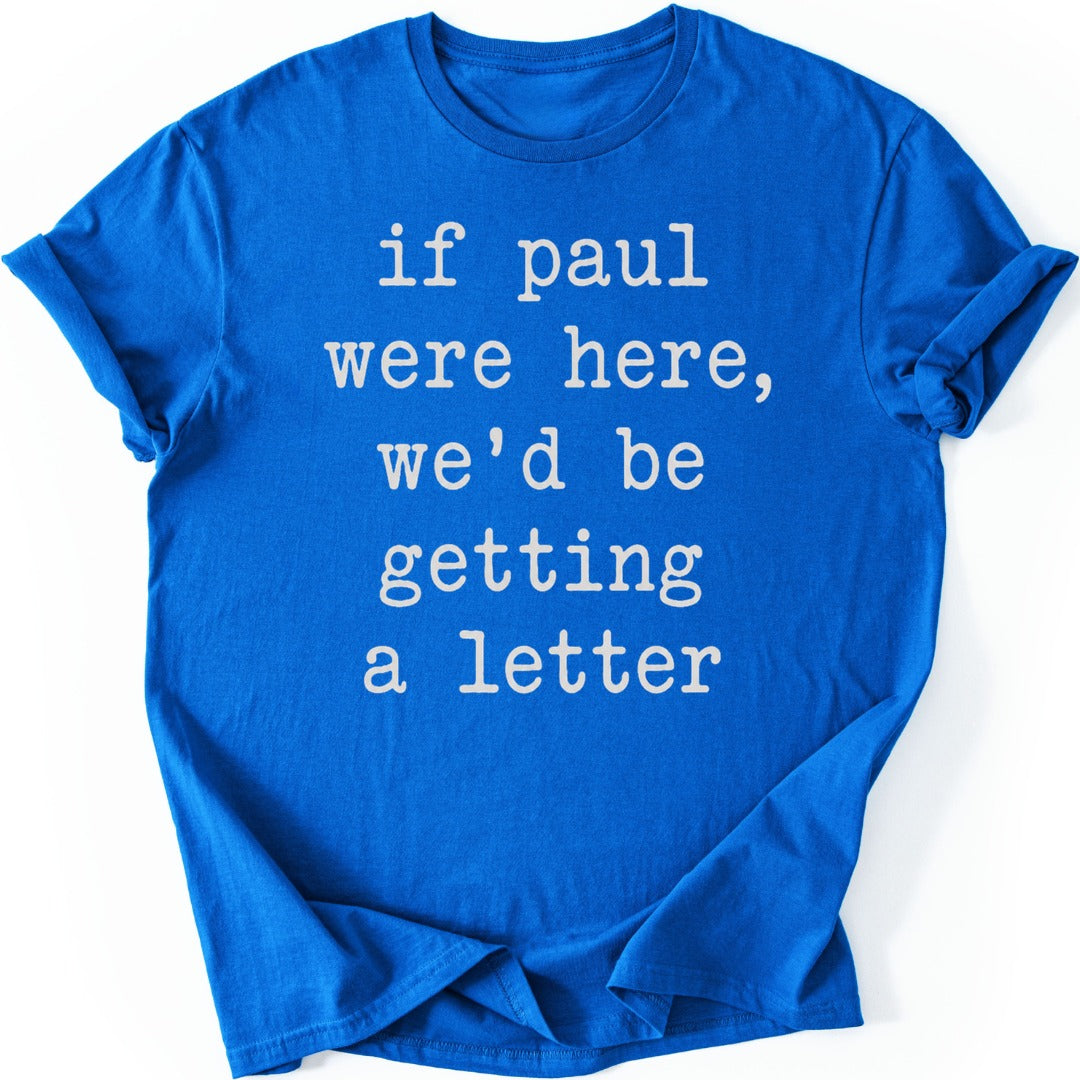 Paul's Letter T-shirt — Royal