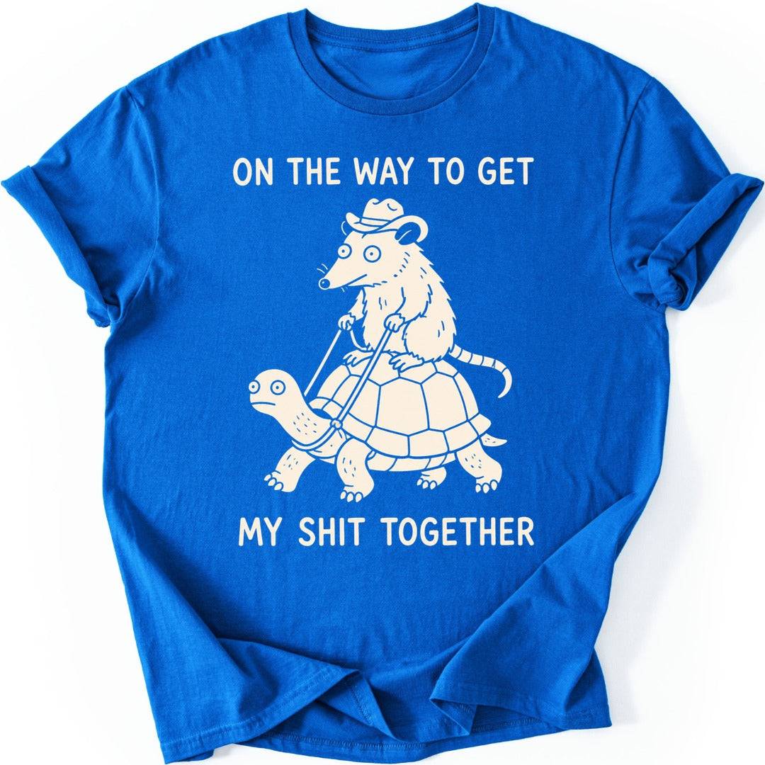 Possum Turtle T-shirt — Royal