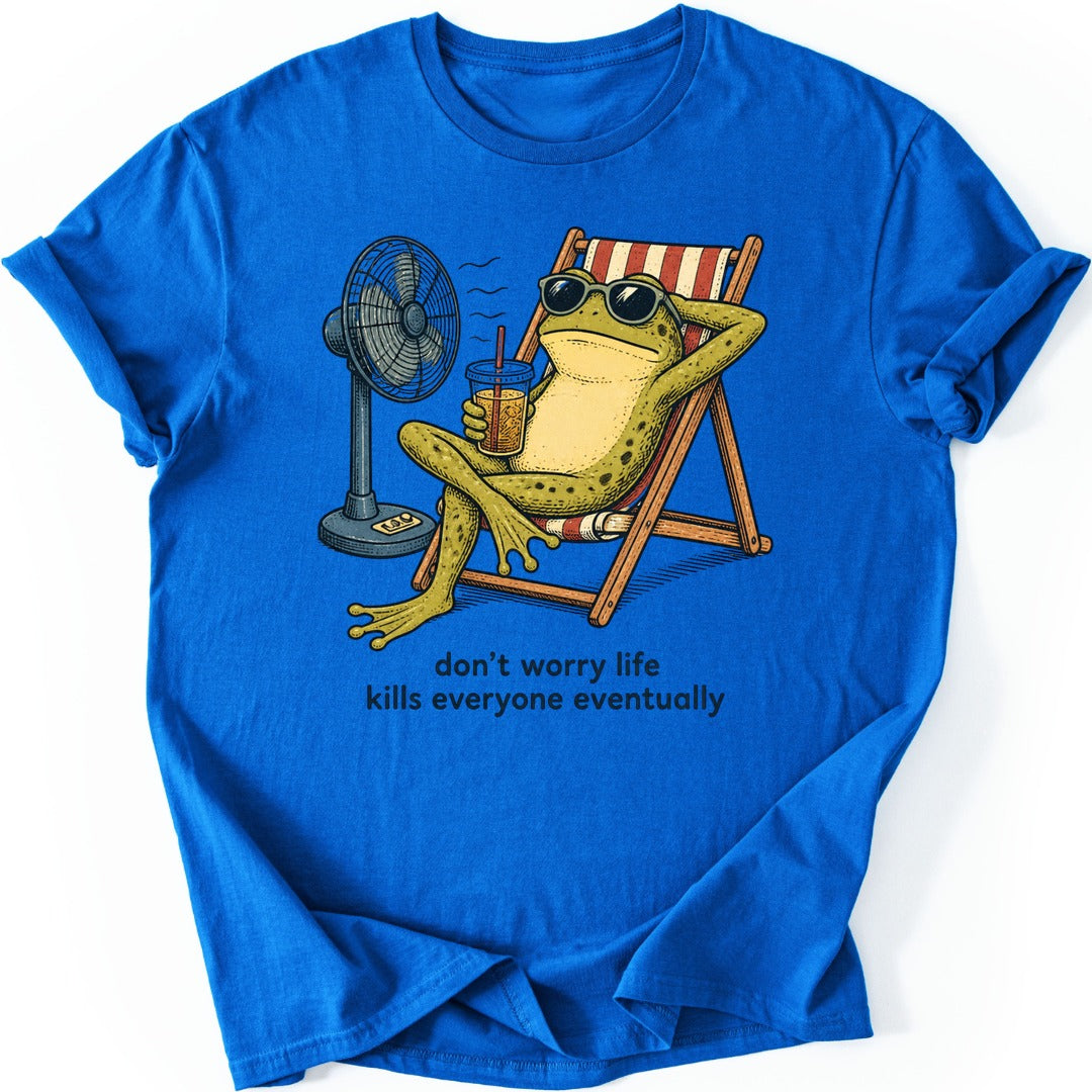 Fan Chair Frog T-shirt — Royal