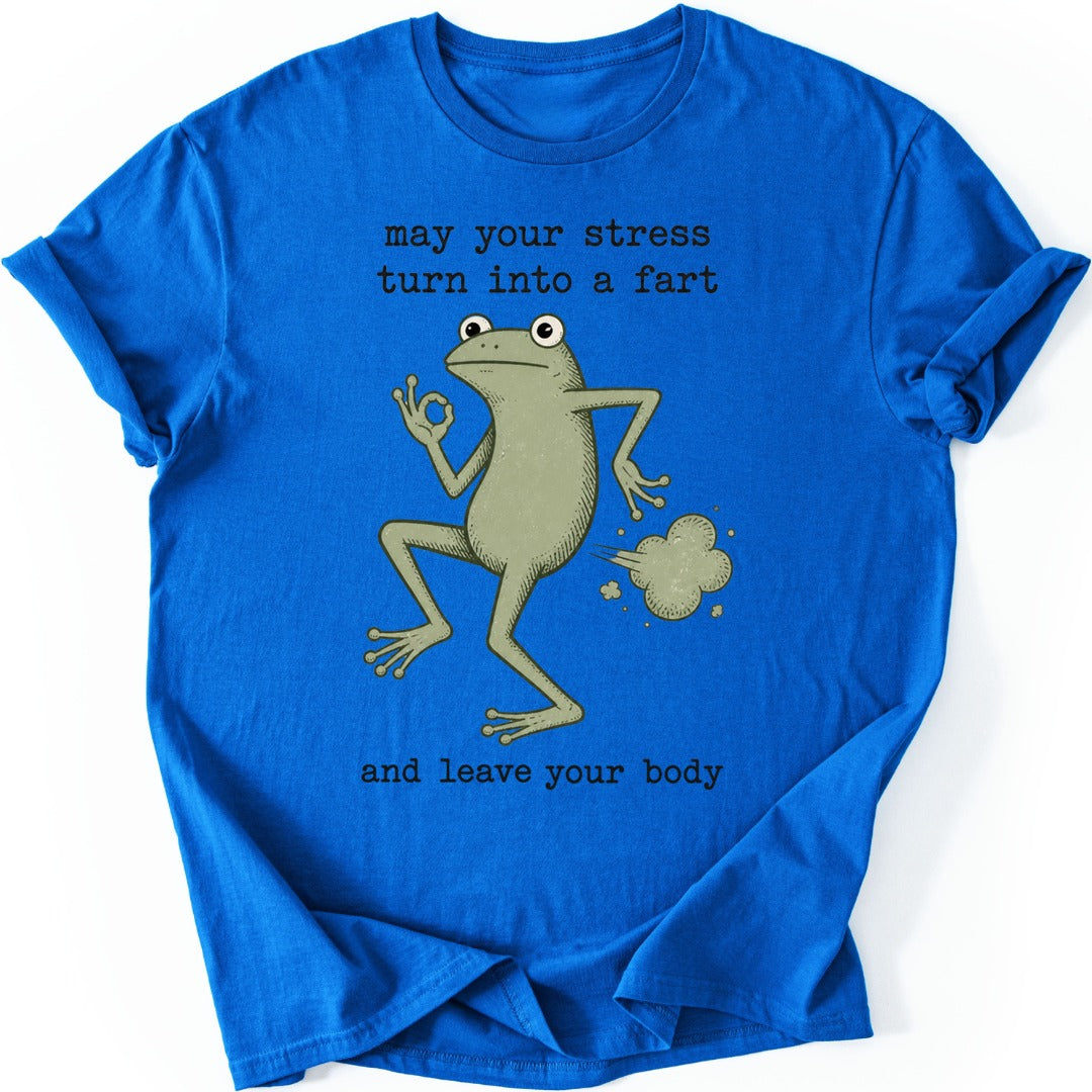 Zen Frog T-shirt — Royal