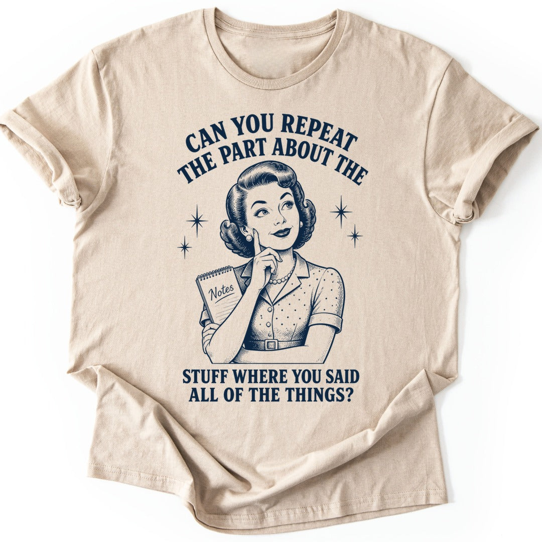 Repeat That T-shirt — Sand
