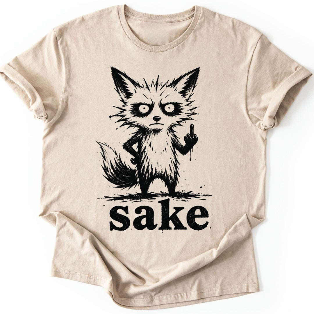 Grumpy Fox T-shirt — Sand
