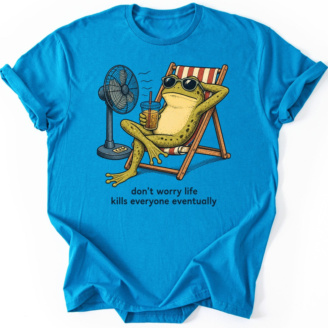 Fan Chair Frog T-shirt — Sapphire
