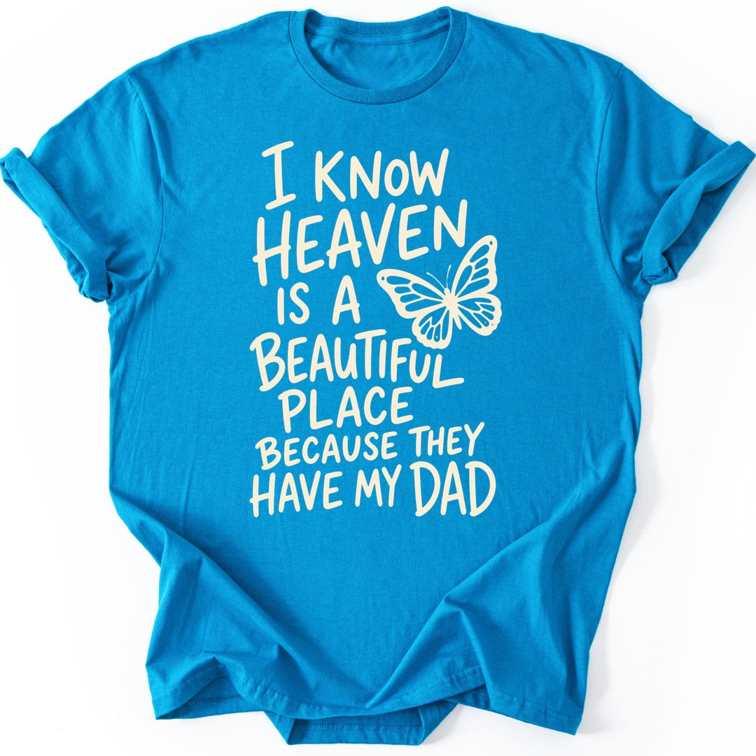Butterfly Dad T-shirt — Sapphire