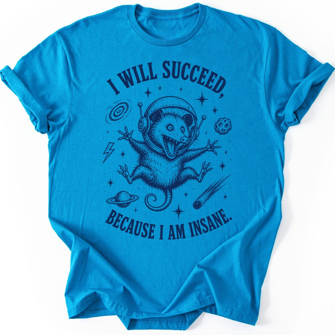 Space Possum T-shirt — Sapphire
