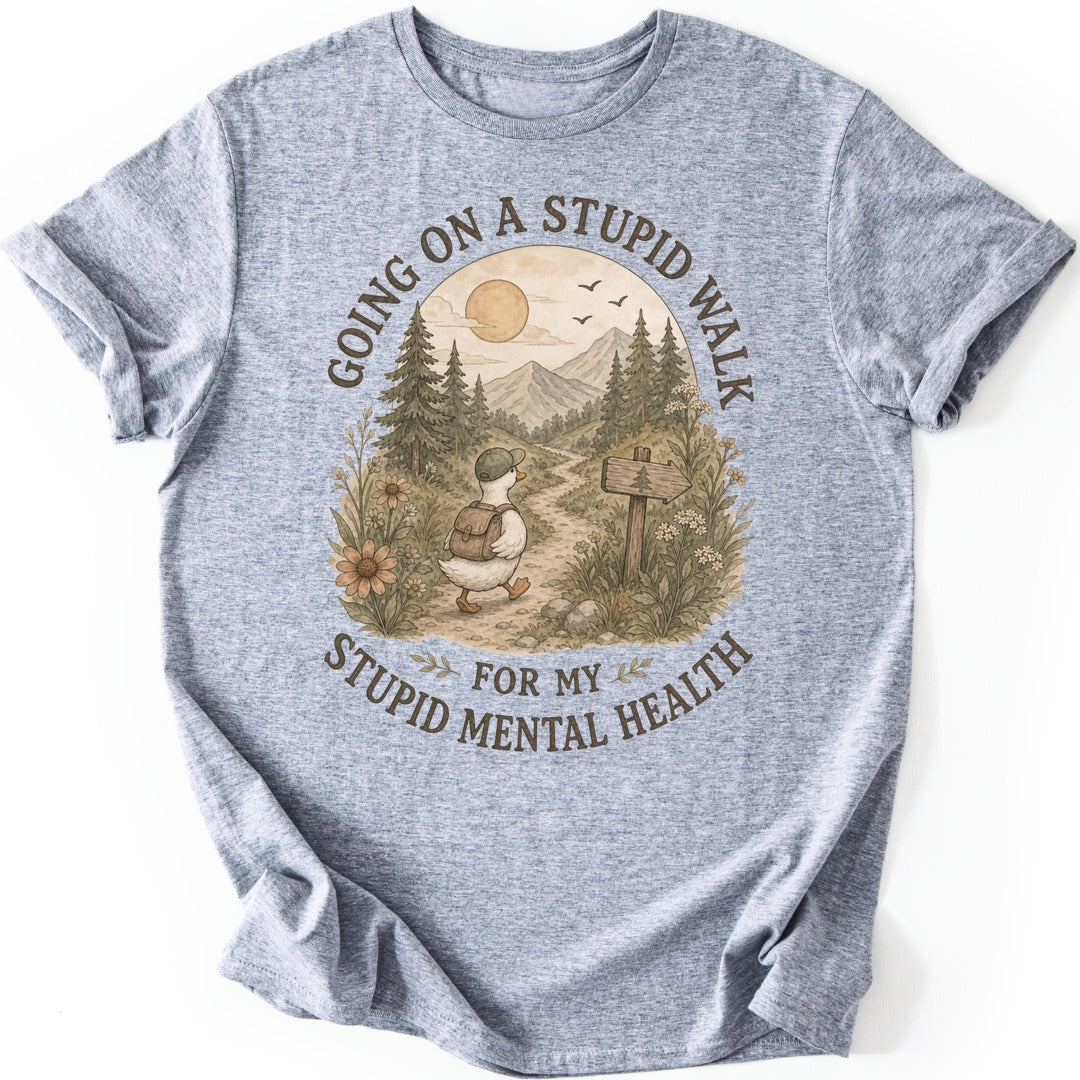 Stupid Walk T-shirt — Sport Grey