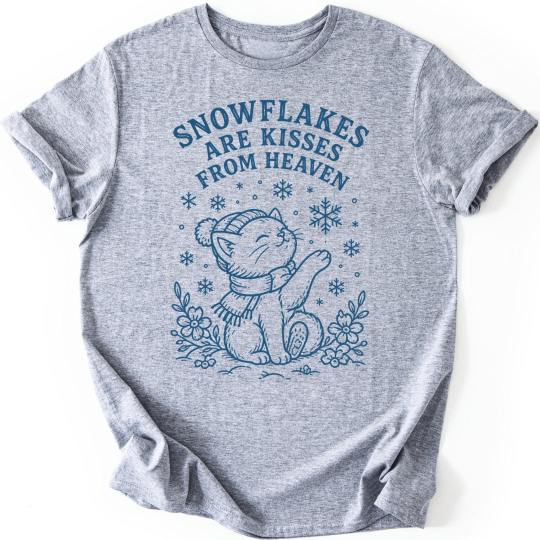 Snowflake Kisses T-shirt — Sport Grey