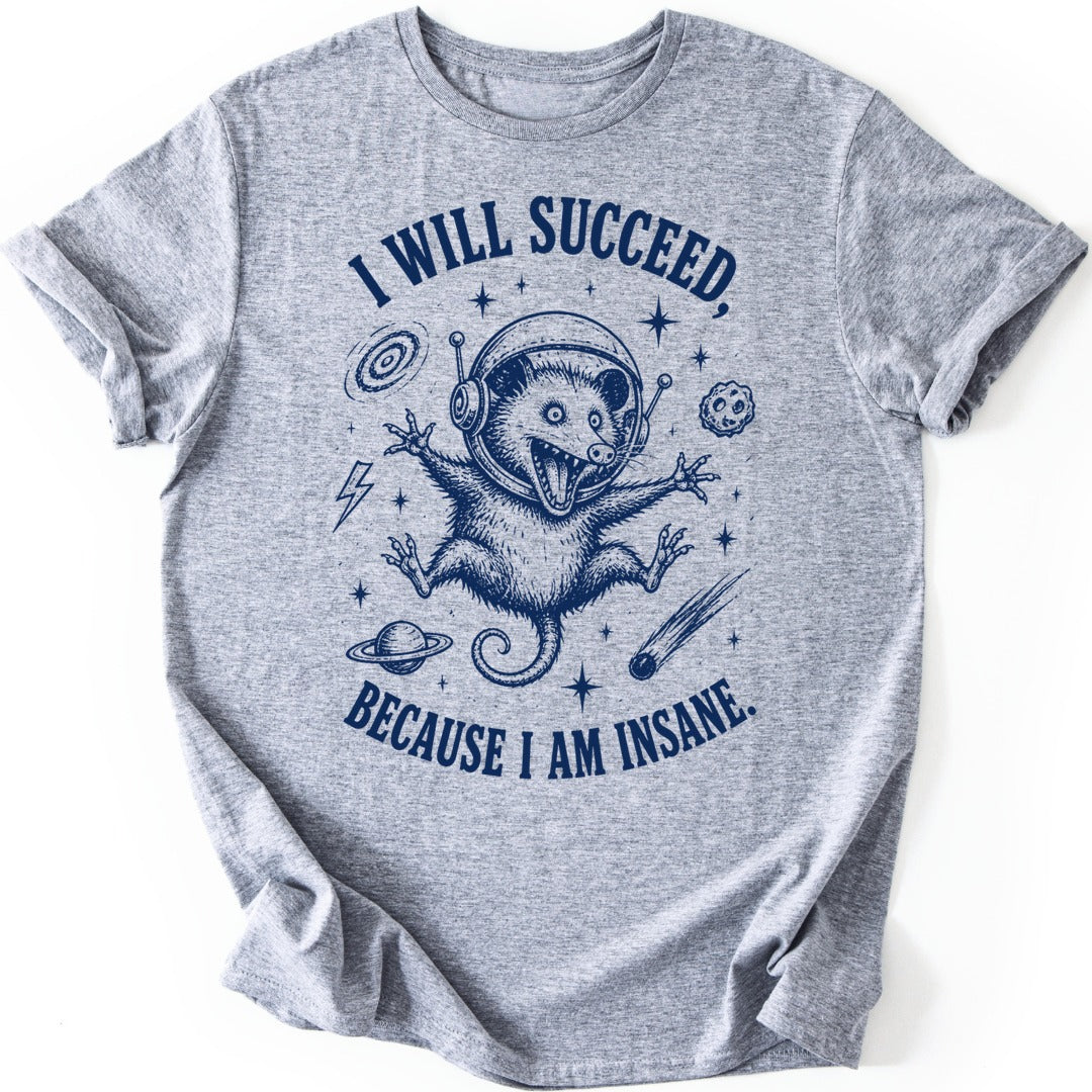 Space Possum T-shirt — Sport Grey