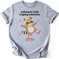 Faithful Raccoon T-shirt — Sport Grey