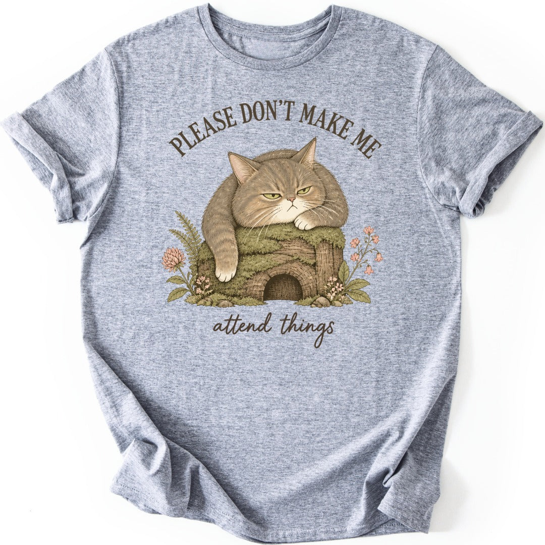 Attend Things T-shirt — Sport Grey