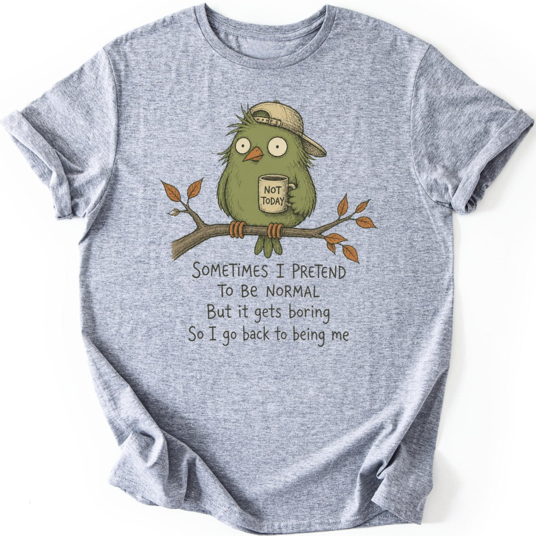 Normal Bird T-shirt — Sport Grey